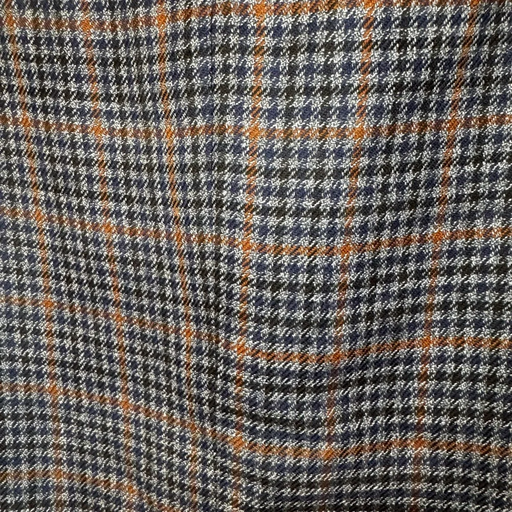 Stafford Men’s Suit Jacket/Sport Coat/Blazer Blue/Brown Plaid 44R